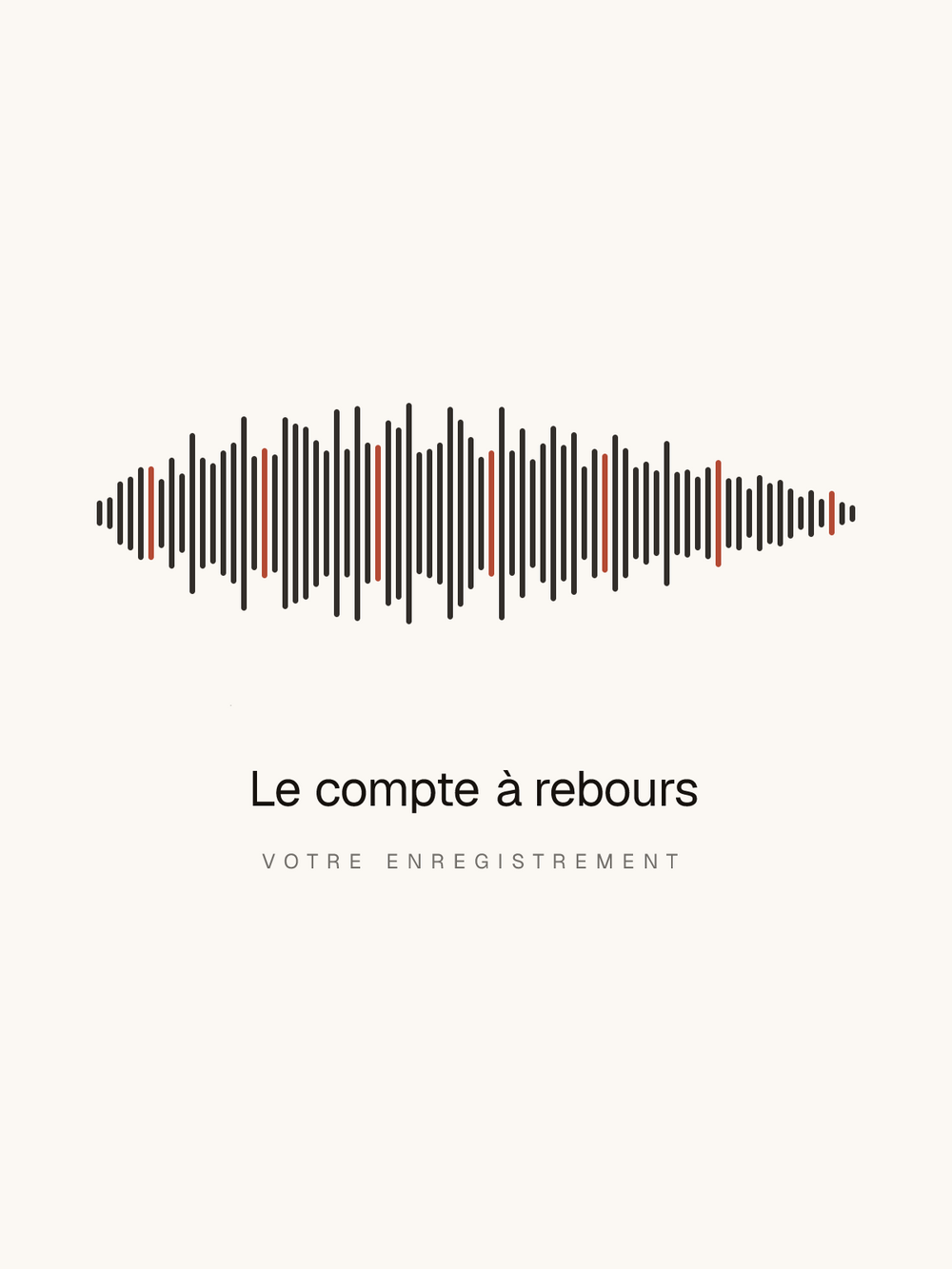 Le compte à rebours