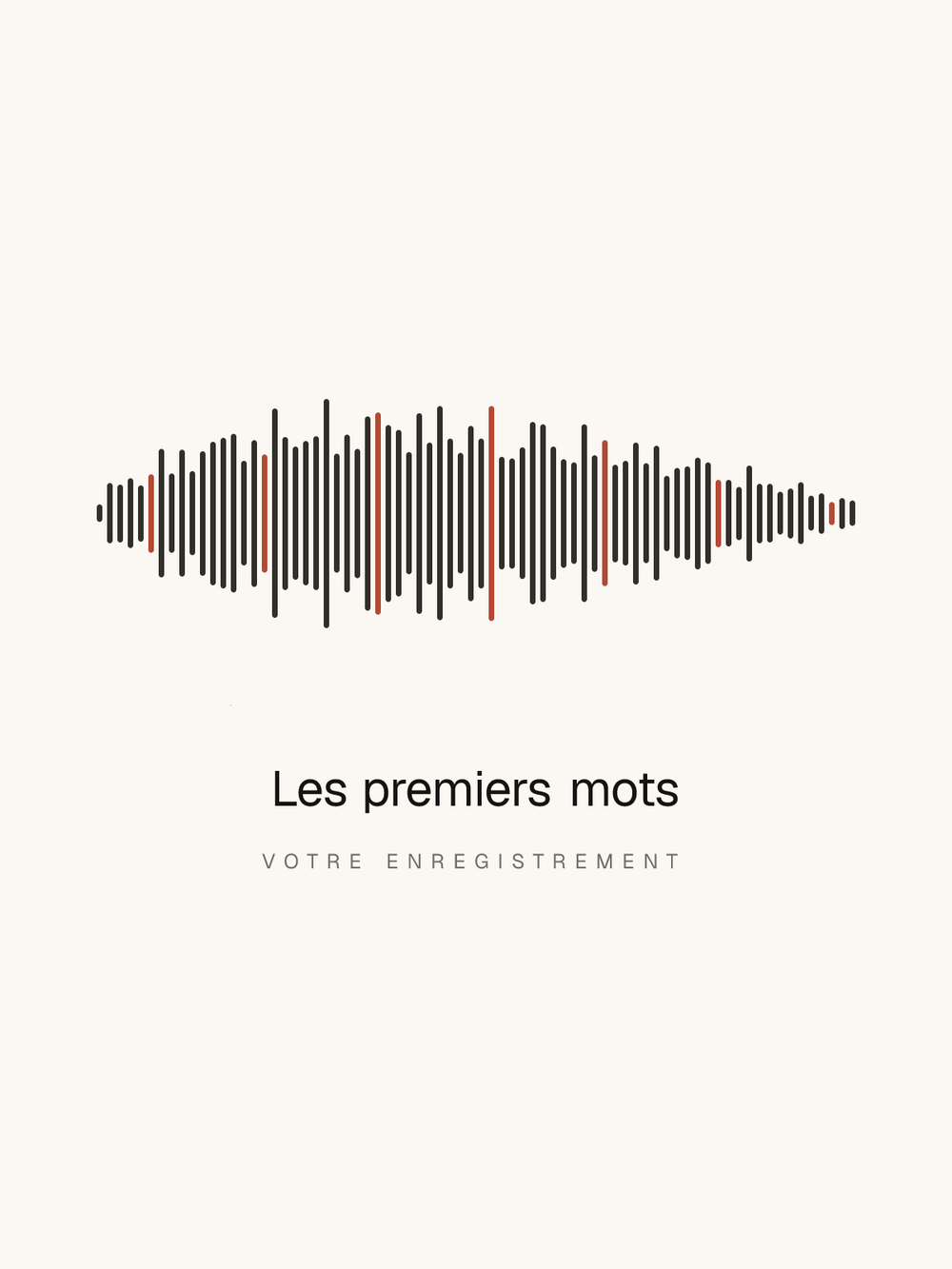 Les premiers mots