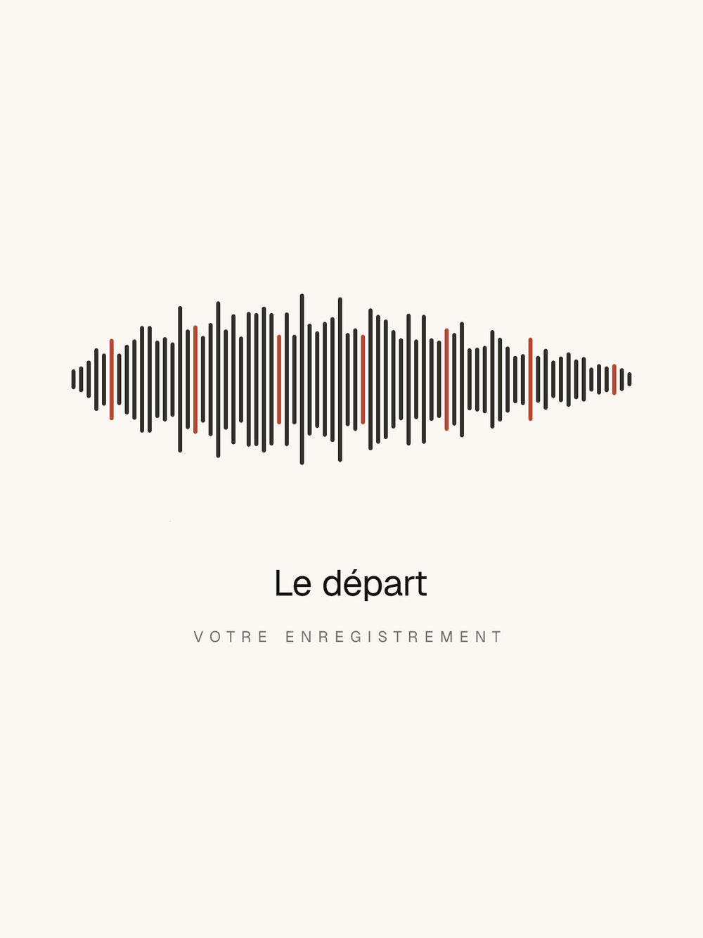Le départ